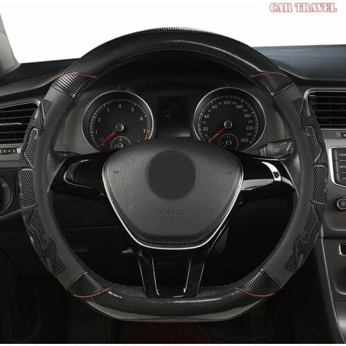 CAR TRAVEL Microfiber Leather Car Steering Wheel Cover For Toyotas Corolla CHR Avensis RAV4 Auris Yaris Land Cruiser Prado