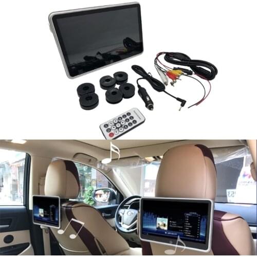 10.1 inch Car Headrest Monitor 1080P Video High Definition LCD Digital Screen Bluetooth/USB/FM/TF MP5 Video Player with DC