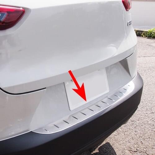 Car Styling Outside Stainless Steel Rear Bumper For Mazda CX-3 CX3 2016 2017 2018 2019 Trunk Sill Scuff Protector Accessories