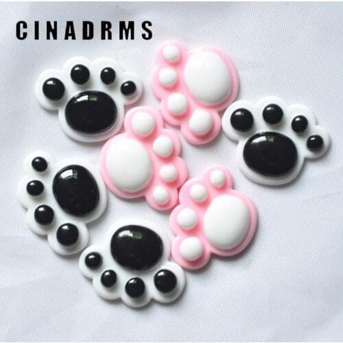 Kawaii 27mmX21mm MIX Lot Bear paw resin Cabochons,Scrapbooking embellishments,resin D.I.Y Paw Miniatures