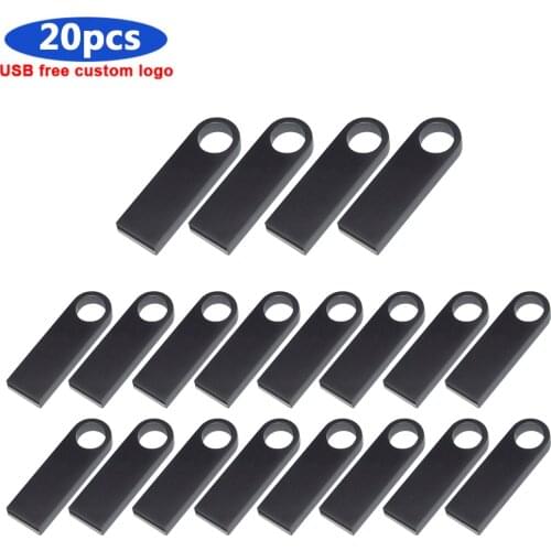 20pcs/lot hot sale metal USB Flash Drive 4gb 8gb 16gb flash disk Pen drive 32gb 64gb memory stick pen drive USB Stick pen drive