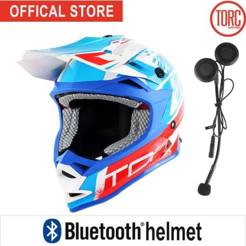 TORC off road brand Helmet adult moto helmet Bluetooth helmet dirty bike racing cross motocross helmets motorcyle T32