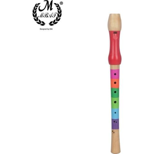 M MBAT High Quality Wooden Eight Hole Treble Orff Flute Wooden Kids Professional Playing Musical Instrument for Children Gift