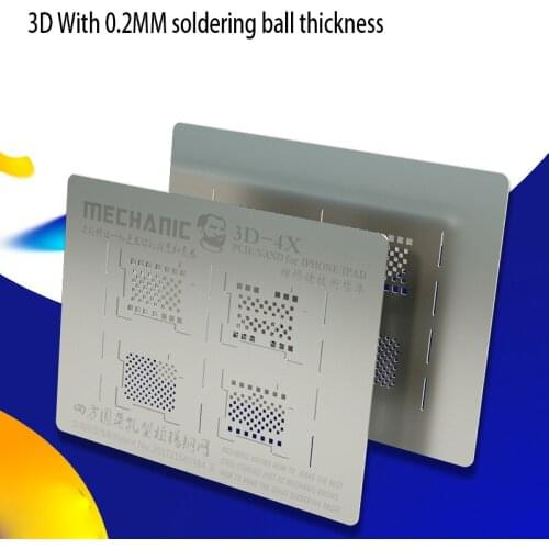 NOVFIX 3D 4 in 1 IP NAND Flash BGA Position Reballing Stations Stencils Heat Gun for iPhone iPad PCIE HDD Chip IC Repair