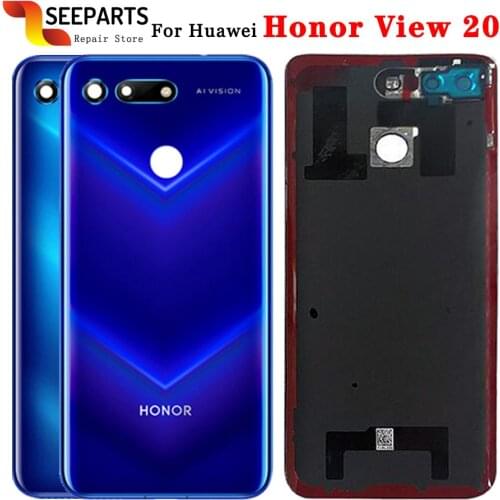 6.4" New Back Cover For Huawei Honor View 20 Back Battery Cover Door Rear Housing Case For Honor V20 Battery Cover Battery Cover