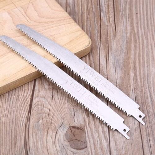 2pcs S1122C Stainless Steel Reciprocating Saw Blade for Cutting Bone Meat Wood D2TD