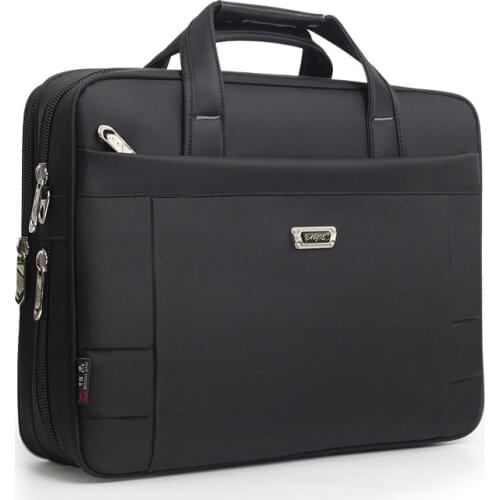 14 15.6 inch Laptop Briefcase Business Travel Brand Waterproof Black Computer Bag