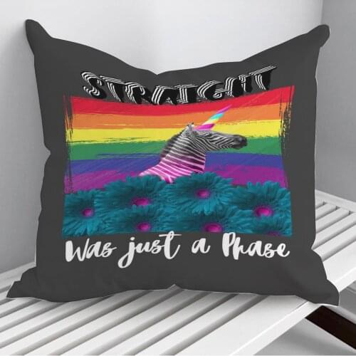 BEING STRAIGHT WAS MY Throw Pillows Cushion Cover On Sofa Home Decor 45*45cm 40*40cm Gift Pillowcase Cojines Dropshipping