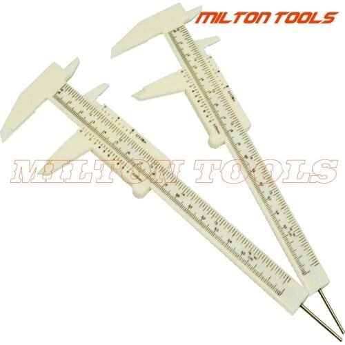 10pcs/lot 150 mm 6 inch plastic vernier caliper students caliper measurement tools measuring tool