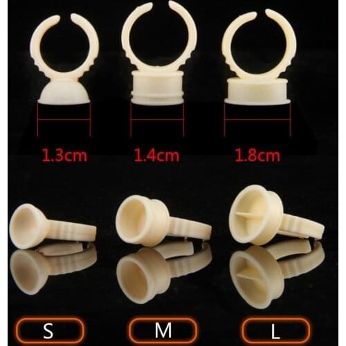 Silicone Permanent Makeup Ring Pigment Ring Tattoo Ink Eyebrow Lip Tattoo Pigments Holder Rings Container Cup Eyelash Extension