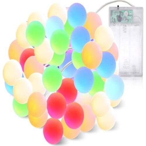 10M 80LED Fairy String Lights Festoon PVC Light Balls Silver Wire Battery Powered String Lights Wedding Party Lighting