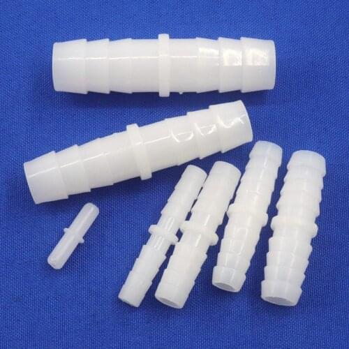 200~5pcs 3-14mm Food Grade PE Connectors Aquarium Fish Tank Air Pump Hose Barbed Joint Water Pipe Equal Coupling