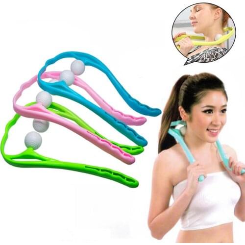 Pressure Point Therapy Neck Massage Tool Pressure Relieve Hand Roller Massage Neck Shoulder Dual Trigger Point Self Massager