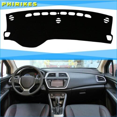 Car Inner Auto Dashboard Cover Dashmat Pad Carpet Sun Shade Dash Board Cover Fit For Suzuki S-CROSS 2014 2015 2016 2017 2018