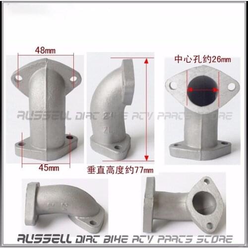 Engine Intake inlet Manifold Pipe For HONDA CRF/XR 50 70 Carburetor 50cc 70cc 110 125 140cc 160cc Dirt Pit Bike Go Kart Quad