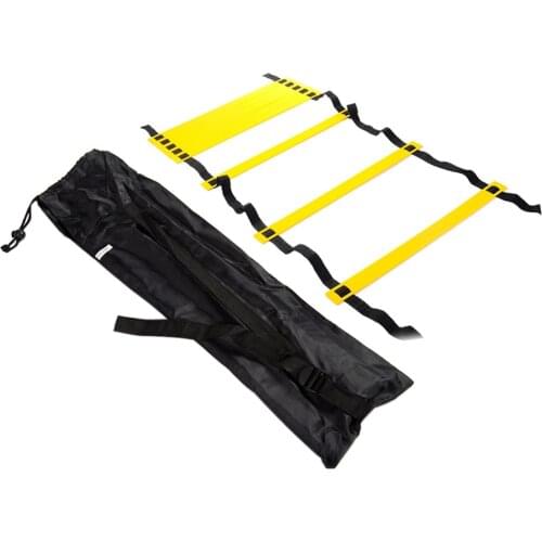 10 Rung 5m Nylon Straps Agility Ladder for Soccer Speed Training Stairs Soccer Football Speed Training Exercise Sports Equipment