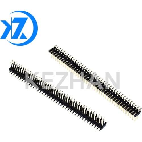 10PCS 1.27mm Strip Double Row Male Pin Header Connector 1.27 SMD SMT Pinheader Socket 2*3/4/5/6/7/8/10/12/15/20/40/50P
