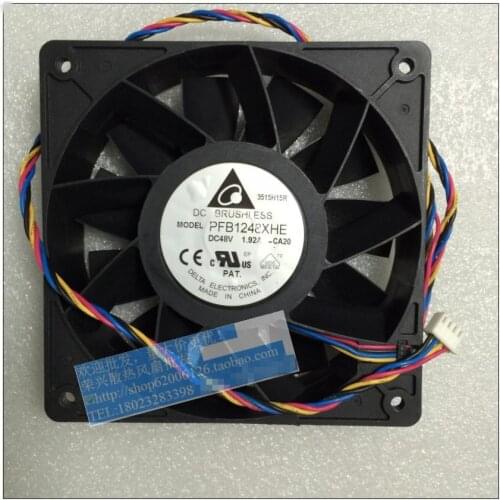 Delta Electronics PFB1248XHE -CA20 DC 48V 1.92A 120x120x38mm 4-wire Server Cooling Fan