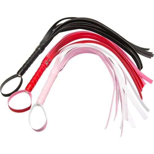 60cm Leather Whip Hot Erotic Fetish Spanking BDSM Bondage Sex Game Whip Sex Couple SM Game Dress Adult Games Sex Toys For Woman