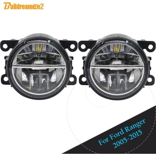 Buildreamen2 Car LED Fog Light Daytime Running Light DRL For Ford Ranger 2005 2006 2007 2008 2009 2010 2011 2012 2013 2014 2015