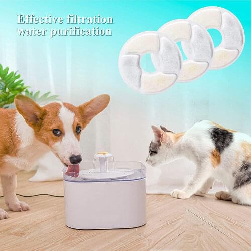 Pet Water Dispenser Filter Replacement Activated Carbon Filter Cat Water Fountain Filter Dog Feeder Ion Resin Cotton Drinker