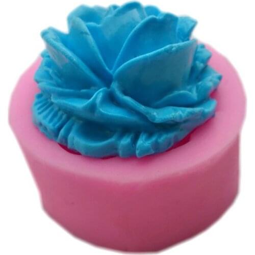 Rose Flower Shape 3d Silicone Mold Soap Making 3d Silicone Chocolate Craft Decorating Mold Flower Forms Shape For Candles
