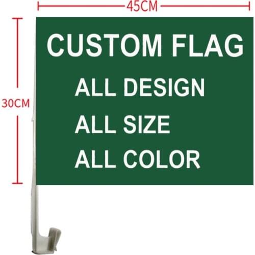 Free shipping Custom Car Flag Banner Polyester Flying Size 45X30cm Blue Line usa Police Flag 30x45cm American car flag