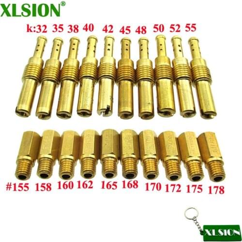 Main Jet Set 155/158/160/162/165/168/170/172/175/178 Pilot Slow jet 21 Series #32-#55 For Keihin PWK PE OKO KOSO PJ PWM PD