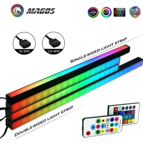 Symphony Chassis Lights Magnetic RGB Strip 40CM Pollution Atmosphere 5V or 12V ASUS AURA SYNC