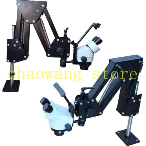 Jewelry Setting Microscope with Flex Arm Stand Microscope Kit with acrobat stand 2PCS/SET 76mm Holes