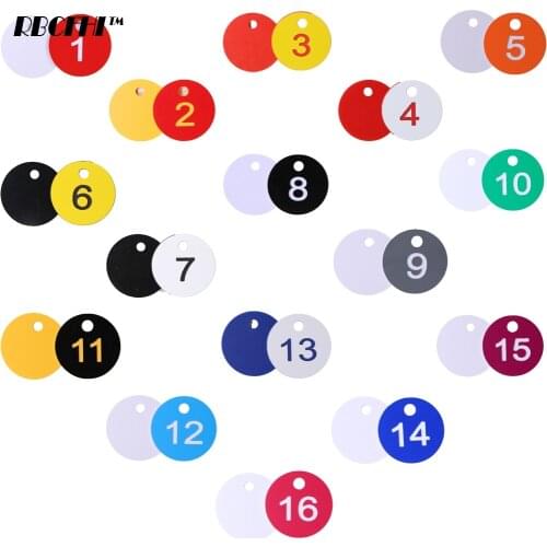 20/50PCS Round Number Husbandry Farm Beehive Label Beekeeping Box Number Hole Tag Animal Livestock Markers Classification Sign