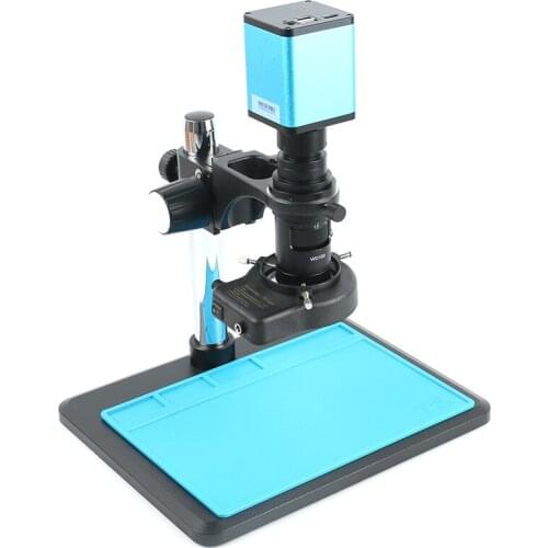 2019 Upgrade Autofocus SONY IMX290 HDMI Industry U Disk Video Microscope Camera + FHD 200X C-Mount Lens For Lab PCB Soldering