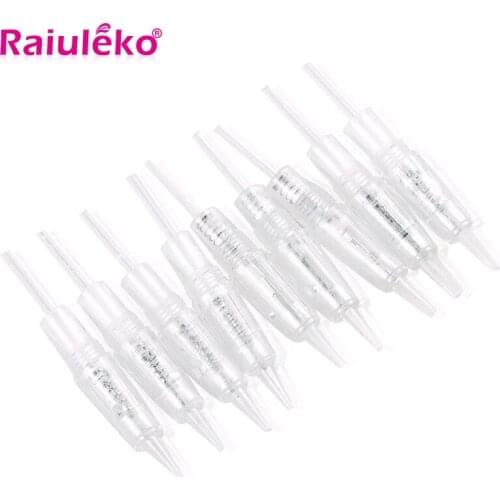 50/100pcs Disposable Sterilized Tattoo Needles Blunt Needle/R1/R2/R3/R5/R7/F3/F5/F7 Eyebrow Eyeliner Lip Cartridge Micro-needle
