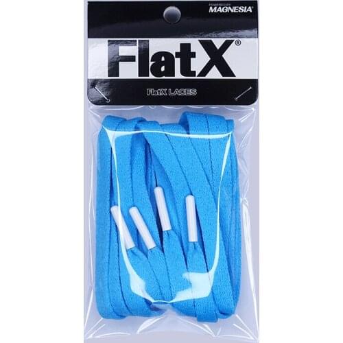 FlatX 8mm North Carolina Blue/ White Color Metal Tips Shoelaces High Quality Professional Sneaker Laces Shoelace Lacet