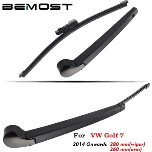 BEMOST Auto Car Rear Windshield Wiper Arm Blade Soft Natural Rubber For Volkswagen Golf 5 6 7 Hatchback Year From 2004 To 2018