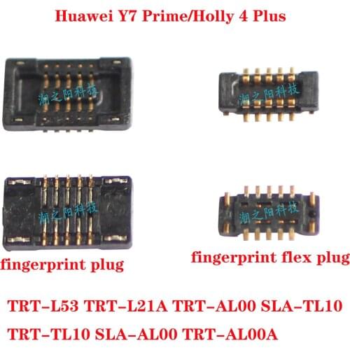 Fingerprint FPC Connector Clip Plug On MotherBoard For Huawei Y7 Prime Holly 4 Plus