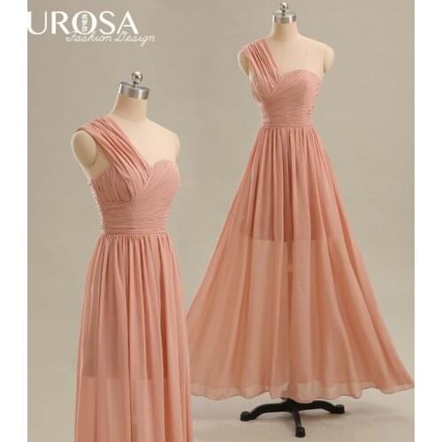 New Arrival Vestido de Festa vestido longo robe de soiree sexy one shoulder chiffon Long formal Evening Dress 2015 Prom dresses