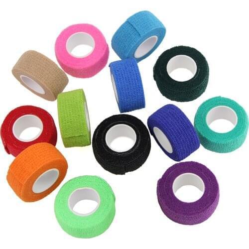 12 Piece Vet Wrap Pet First Aid Tape Self Adherent Cohesive Bandage for Dogs Cats Horses Breathable Non-Woven Elastic Sport Tape