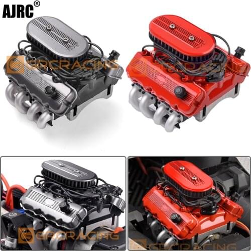 1976 1/10 simulation V8 hood fan radiator F76 motor radiator For 1/10 RC Car TRAXXAS TRX-4 TRX-6 AXIAL SCX10 90046 d90 d110