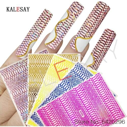 3D Snake Style Nail Art Stickers Curve Stripe Cute Sticker for Girls Gradient Striping DIY Decal Toe Nail Stickers for Nails