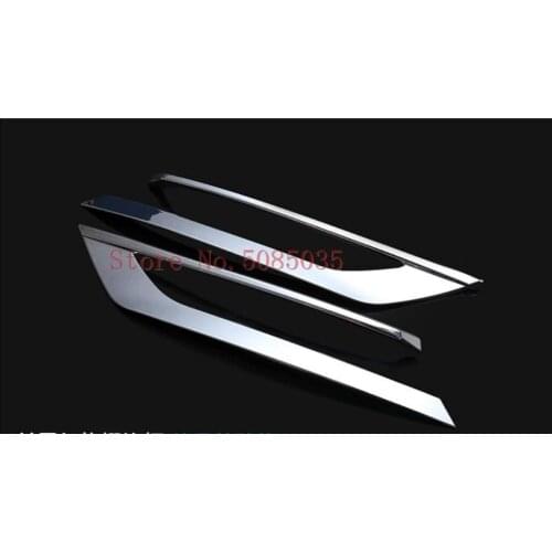 Accessories NEW! Front Foglight Lamp Cover Frame Trim Decoration For Volvo S90 V90 2017 2018 Car styling