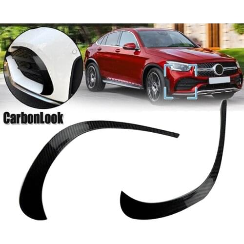 AU05 -Carbon Fiber Front Bumper Spoiler Cover Trim for Mercedes-Benz GLC Class GLC260 GLC300 AMG 2020