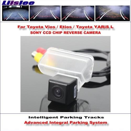 Car Intelligentized Reversing Rear Camera For Toyota Vios Etios YARiS L 2014 2015 View Back Up / Dynamic Guidance Tracks