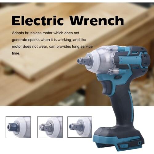18V Cordless Impact Wrench Screw Driver Brushless Motor High Torque Electric Wrench Home Multi-function Cordless Electric Wrench