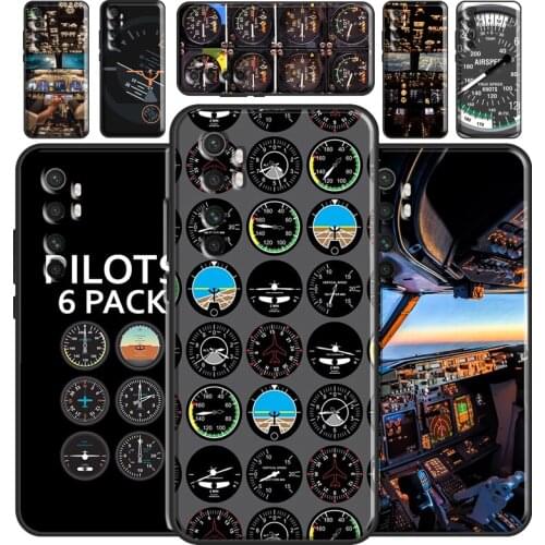 Flight Instruments Cockpit Case For Xiaomi Mi 11 Lite Ultra 9 10 9T 10T Pro A3 POCO F3 F1 F2 M3 X3 Pro Bumper Cover
