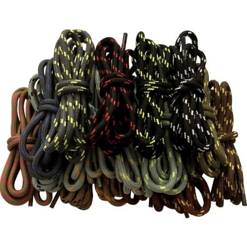 140 - 160 CM Long Boot Laces Round Shoelaces Shoe Strings of Polyester Unisex Style