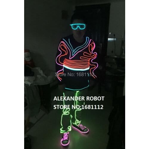 Lluminated EL /light up dress/luminous costume Picture / EL / lluminated EL suit