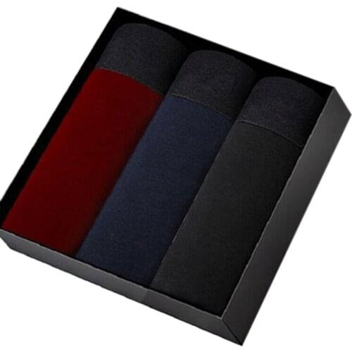 Male Panties 3pcs/lot Mens Underwear Boxers Cotton Breathable Man Boxer Solid Underpants Comfortable Plus Size Shorts L-4XL