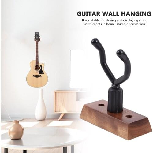 Wall Mount Guitar Hanger Hook Non-slip Holder Stand Display Rack for Acoustic Guitar Ukulele Violin Bass Guitar Accessories