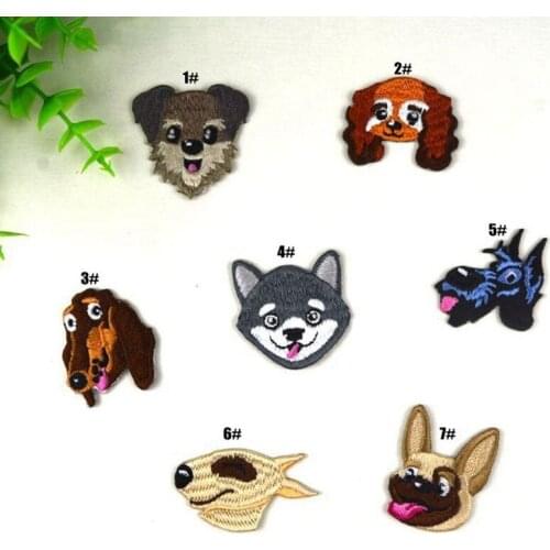 New Cute Chihuahua Shiba Dog patch babys clothing patches backpack decoration small applique small cat iron on Badges